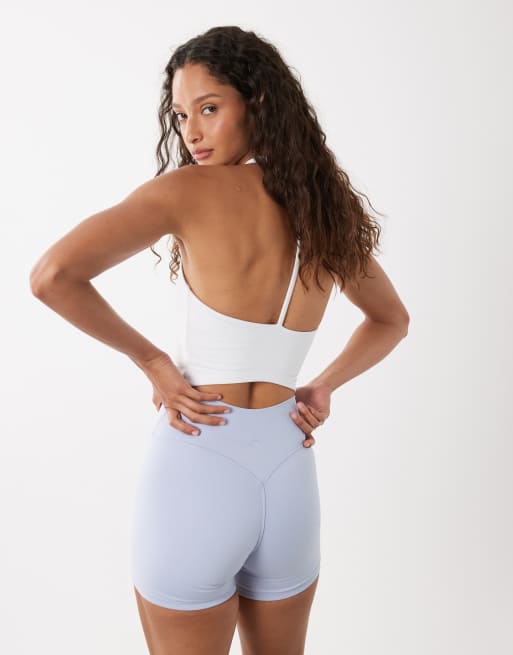 Cotton On - Active - Ultrazachte onzichtbare aangerimpelde short in violetblauw, 5 van 5
