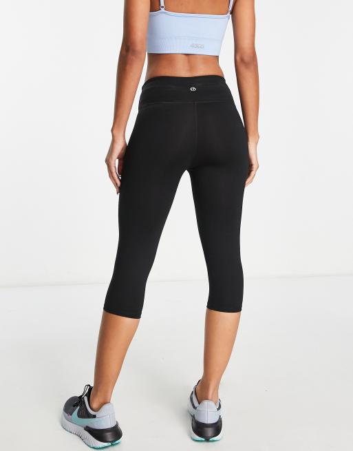 Sculpting capri sports leggings, Black