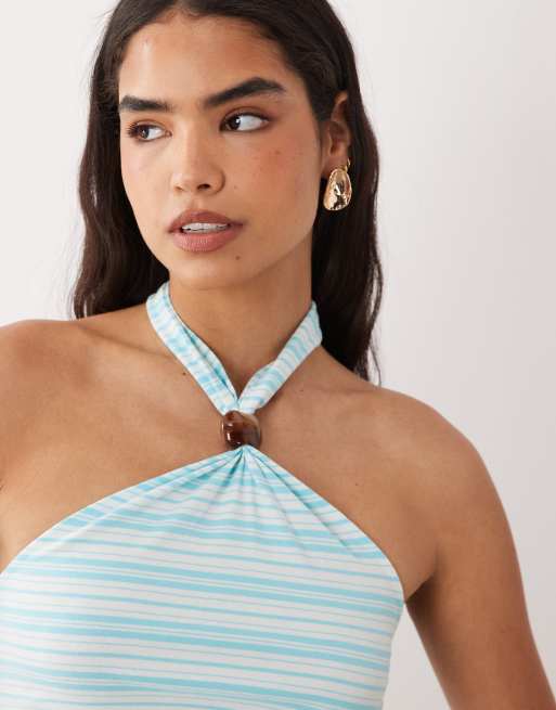 Cotton On Ada beaded halter in mango nectar, 3 of 4