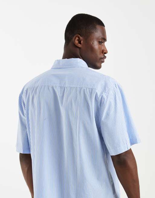 Cotton On – Alex – Niebieska koszula z krótkimi rękawami w paski, 5 z 5