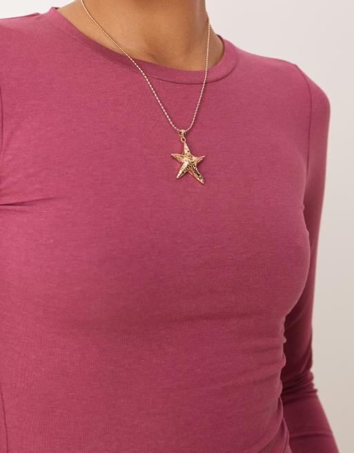 Cotton On All day crew long sleeve T-shirt in rich plum , 3 of 4