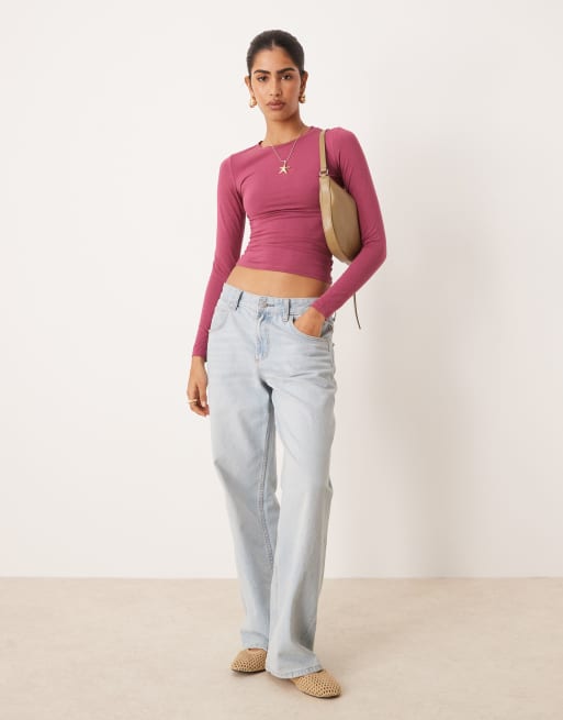 Cotton On All day crew long sleeve T-shirt in rich plum , 4 of 4