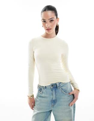 Cotton On All day crew long sleeve T-shirt in yellow