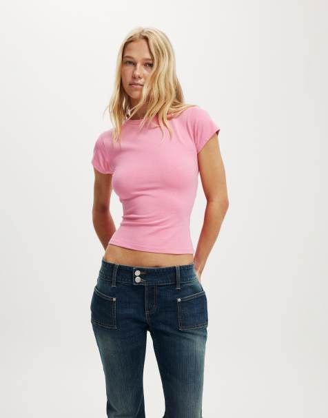 Cotton On All day crew neck tee in pink - view 1