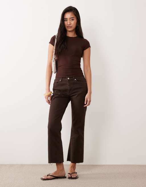 Cotton On All day crew tee in brown  - AUBURN, 2 of 4