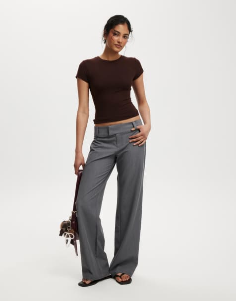 Cotton  On All day crew tee in brown  - view 1