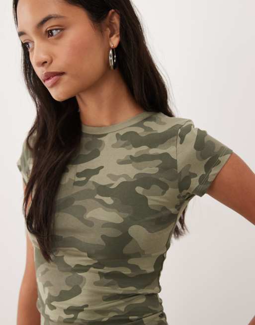 Cotton On all day crew tee in camo print, 4 of 4