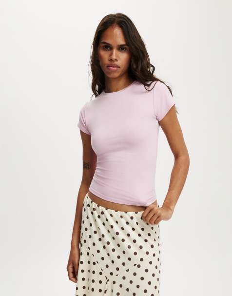 Cotton On All day crew tee in purple - view 1