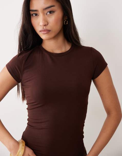 Cotton On - All Day - T-shirt ras de cou - Marron - view 1