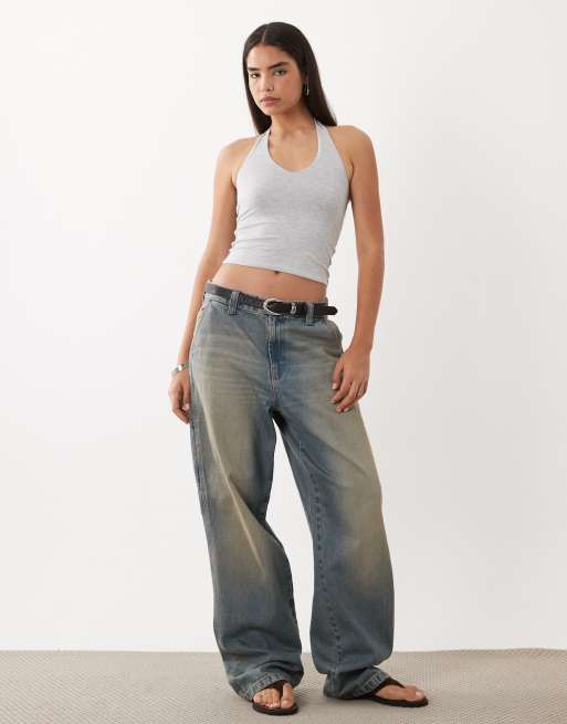 Cotton On - All Day - Top dos nu à col V - Gris chiné, 3 de 4