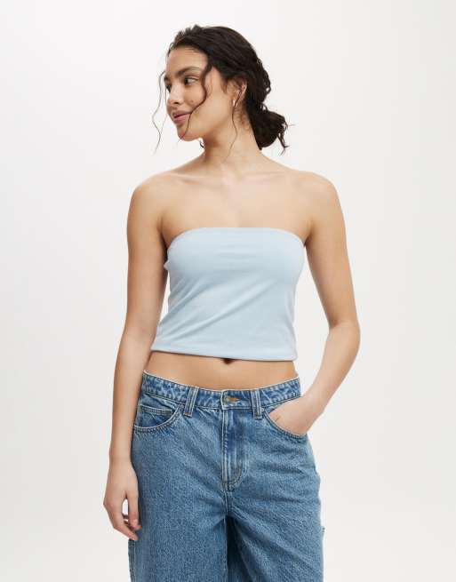 Cotton On All day tube top in blue