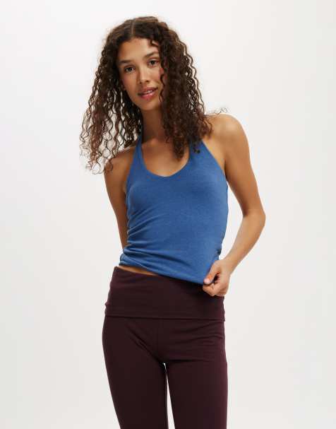 Cotton On All day v neck halter in blue - view 1