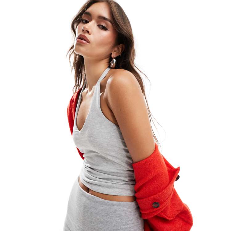3WAY CUT TOPS&DOT HALTERNECK SET グレー 207170045-1-grey?$n_750w$&wid=