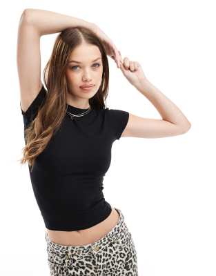 Cotton On - Alltags-T-Shirt in Schwarz mit Rundhalsausschnitt