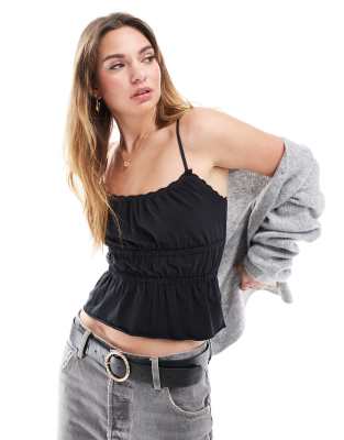 Cotton On - Annie - Camisole aus Spitze in Schwarz