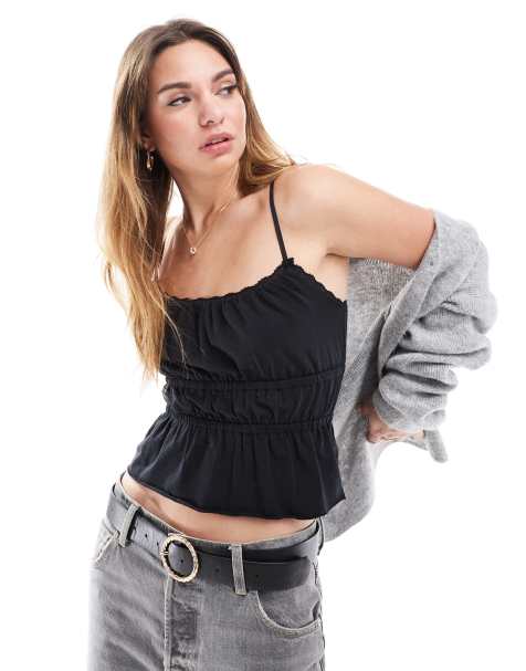 Cotton On – Annie – Svart linne med spets - view 1