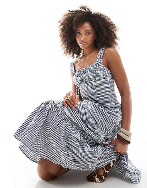 Cotton On Aria corset detail maxi dress in multi 