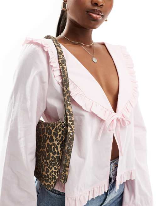Cotton On aries shoulder bag in leopard canvas | ASOS