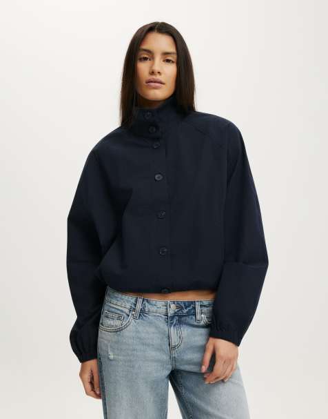 Cotton On Arlen spray jacket in navy - view 1