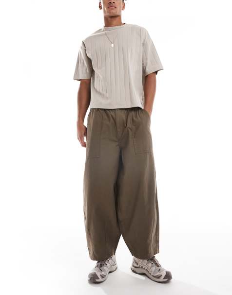 Cotton On Arlo baggy balloon pants in chocolate brown - view 1