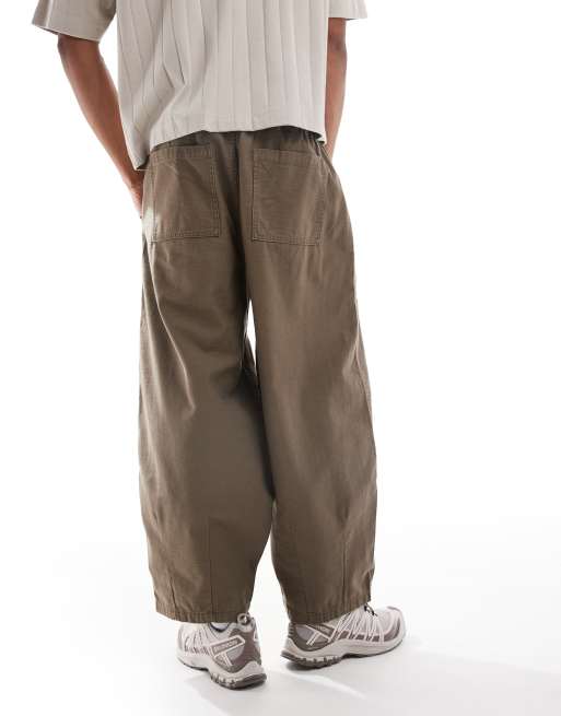 Cotton On - Arlo - Pantaloni ampi a palloncino marrone cioccolato, 4 di 5