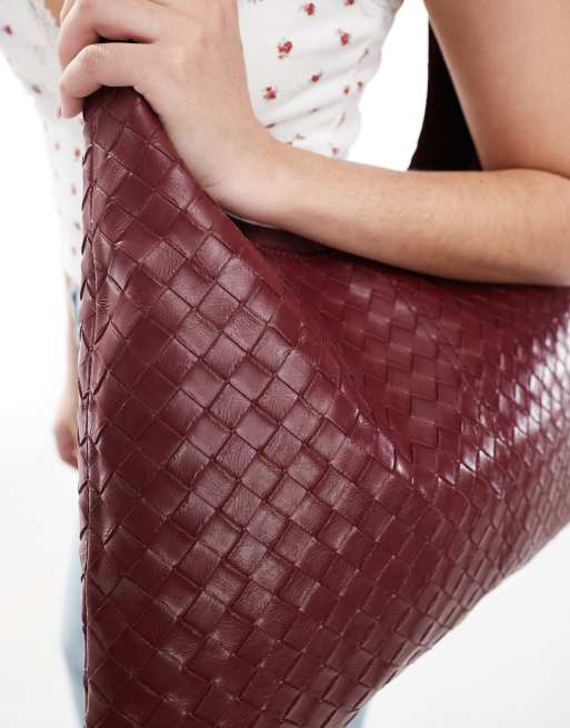 Cotton On ava tote bag in deep berry ASOS