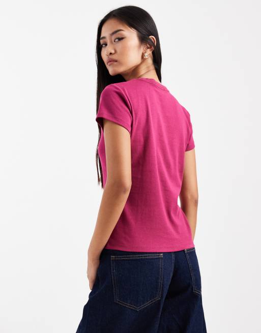 Cotton On - Baby tee in jaren 90-stijl in roze, 3 van 4