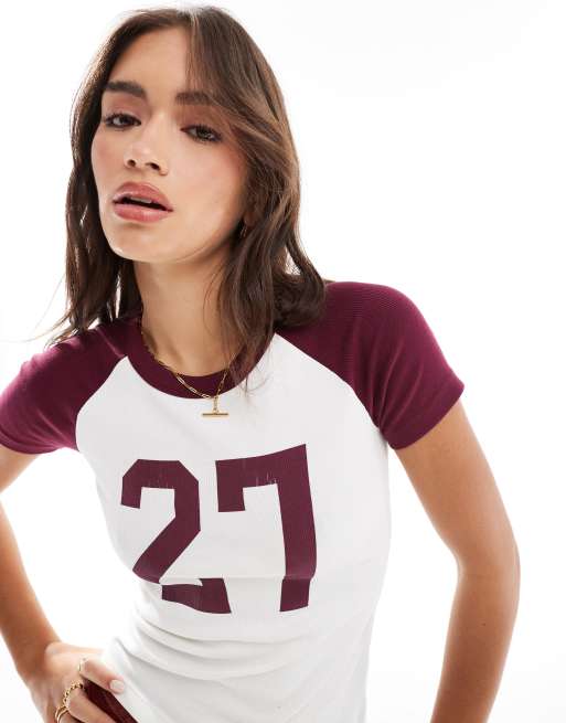 売れ筋商品|||コットンオン カットソー トップス レディース Women's Baby Graphic Tee Meet me in montauk/ coconut Cotton On baby tee with 27 graphic in multi | ASOS