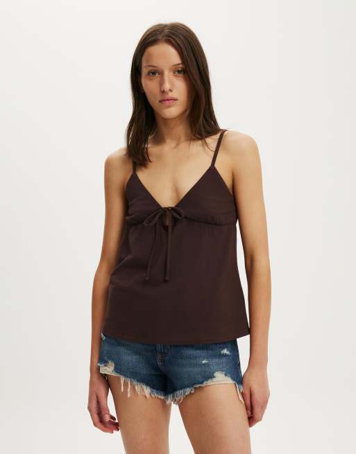 Cotton On Babydoll cami in brown, 2 of 4