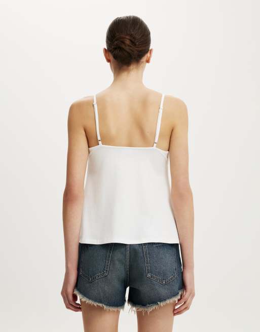 Cotton On Babydoll cami in white, 4 of 4