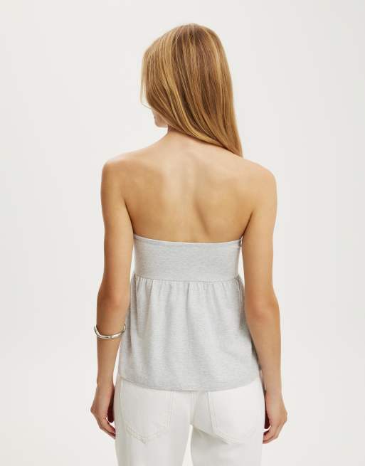 Cotton On Babydoll tube in grey, 4 of 4