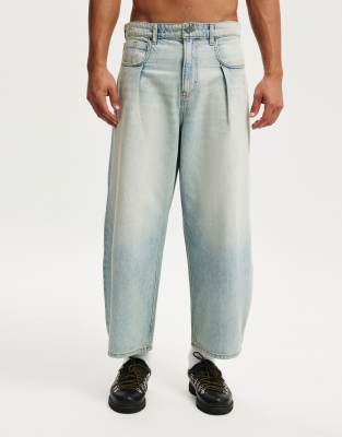 Cotton On Baggy balloon jean in pleat rampage blue 