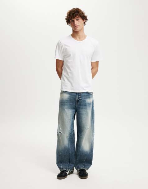 Cotton On Baggy balloon jean in riot blue 