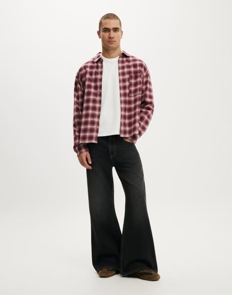Cotton On Baggy bootcut jean in black - view 1