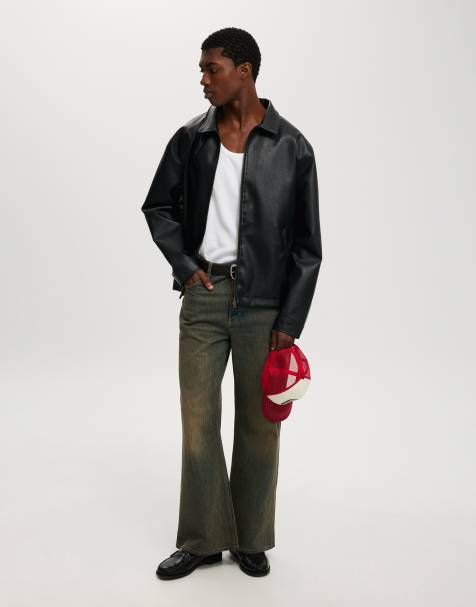 Cotton On Baggy bootcut jean in blue - MBLUE - view 1