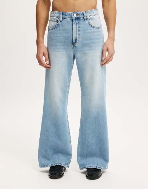 Cotton On Baggy bootcut jean in blue - view 1