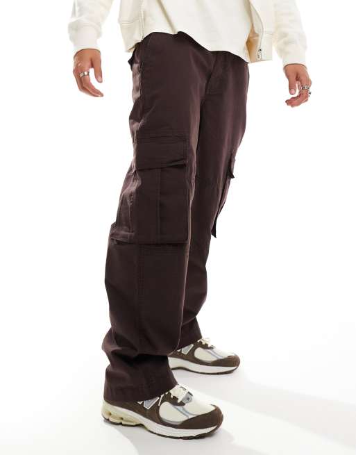 Cotton On Baggy cargo pant in brown - BROWN