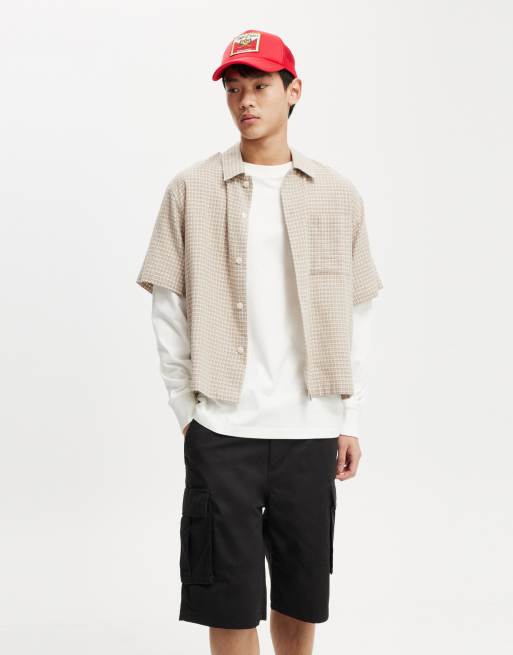 Cotton On Baggy cargo short in black  , 3 of 4
