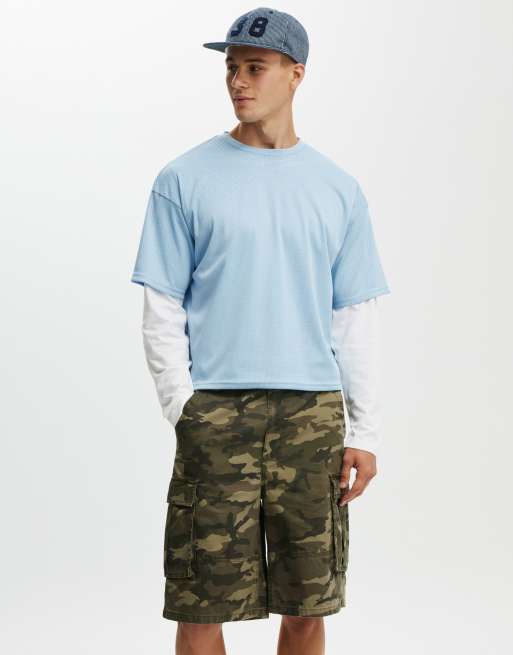 Cotton On Baggy cargo short in camo | ASOS