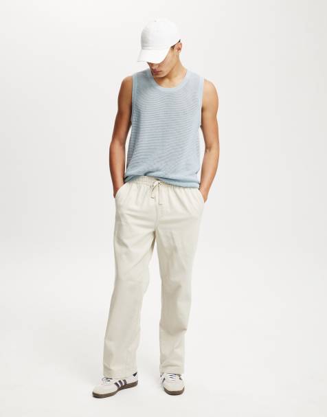 Cotton On Baggy casual pant in light stone  - IVORY - view 1