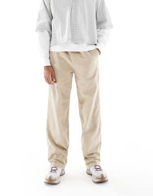 Cotton On Cotton On baggy casual trouser in light camel-Brown