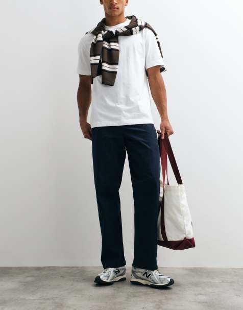 Cotton On baggy chino trouser in navy - view 1