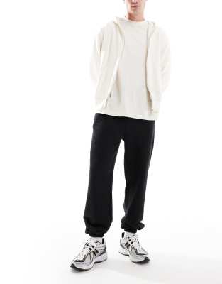 Cotton On Baggy cuffed track pant in black  