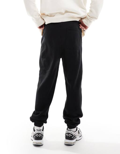 Cotton On Baggy cuffed track pant in black  