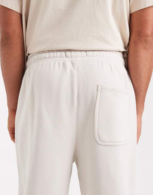 Cotton On baggy cuffed track sweatpants in bone, 4 of 5