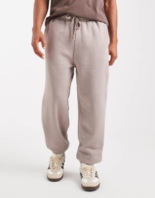 Cotton:on Cotton On Baggy Cuffed Track Sweatpants In Brown