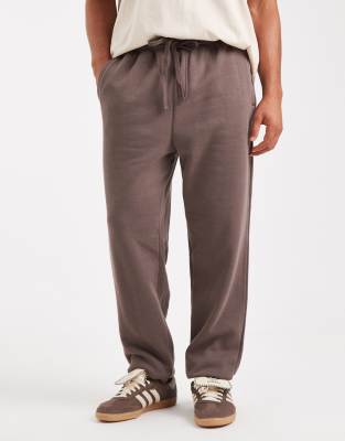 Cotton:on Cotton On Baggy Cuffed Track Sweatpants In Brown