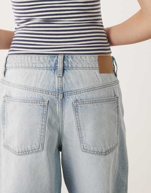 Cotton On baggy denim jorts in laurel blue, 5 of 5