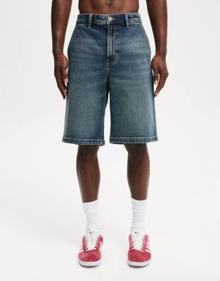 Cotton On Baggy denim short in blue - view 1