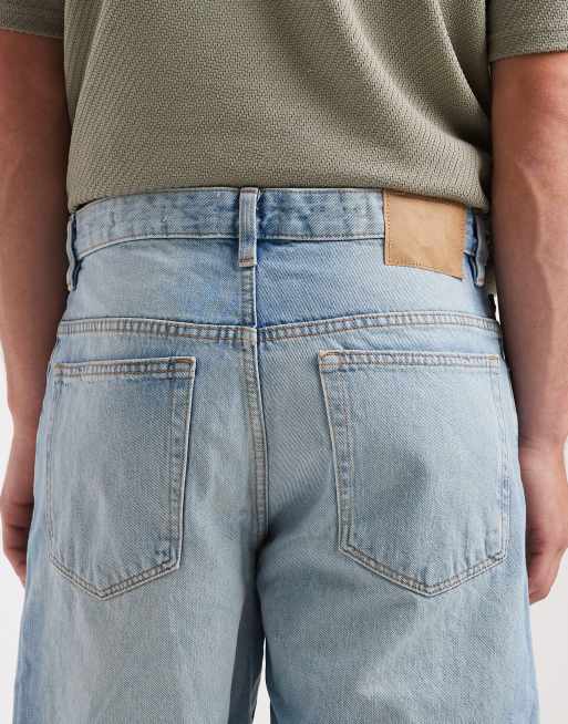 Cotton On baggy denim short in casette blue, 4 of 5